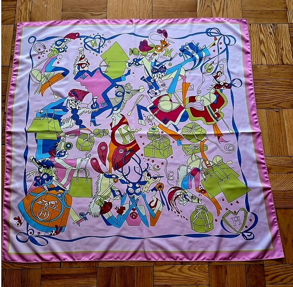 Nwot Pink Unique Colorful Pink Scarf/head Wrap